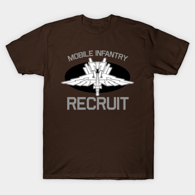 Starship Troopers Mobile Infantry Recruit T-Shirt by PopCultureShirts